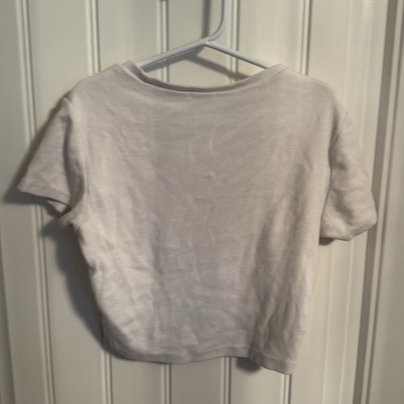 Garage Ribbed White Tee - Picture 2 of 3